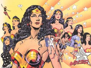 Artist Phil Jimenez portrays the many incarnations of Wonder Woman since her creation in 1941